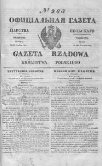 Gazeta Rządowa Królestwa Polskiego 1844 IV, No 263