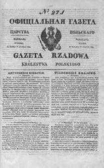 Gazeta Rządowa Królestwa Polskiego 1844 IV, No 271