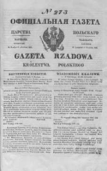 Gazeta Rządowa Królestwa Polskiego 1844 IV, No 273