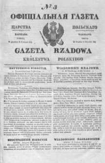 Gazeta Rządowa Królestwa Polskiego 1845 I, No 3