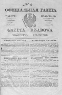 Gazeta Rządowa Królestwa Polskiego 1845 I, No 8
