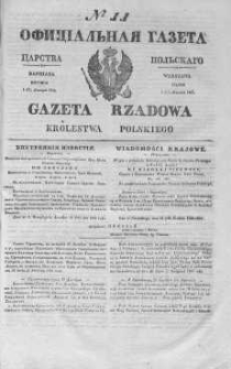 Gazeta Rządowa Królestwa Polskiego 1845 I, No 11
