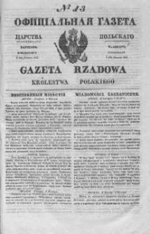 Gazeta Rządowa Królestwa Polskiego 1845 I, No 13
