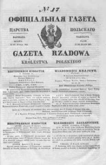 Gazeta Rządowa Królestwa Polskiego 1845 I, No 17