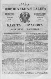 Gazeta Rządowa Królestwa Polskiego 1845 I, No 21