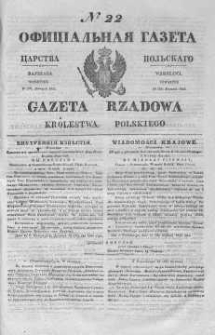 Gazeta Rządowa Królestwa Polskiego 1845 I, No 22
