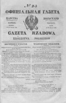 Gazeta Rządowa Królestwa Polskiego 1845 I, No 23