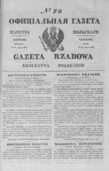 Gazeta Rządowa Królestwa Polskiego 1845 I, No 70
