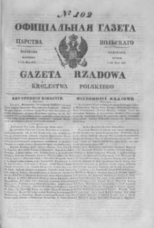 Gazeta Rządowa Królestwa Polskiego 1845 II, No 102