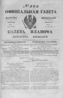 Gazeta Rządowa Królestwa Polskiego 1845 II, No 103