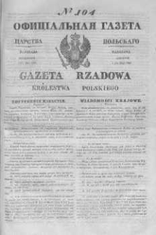 Gazeta Rządowa Królestwa Polskiego 1845 II, No 104