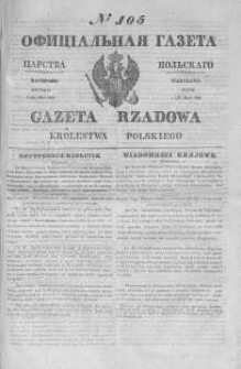 Gazeta Rządowa Królestwa Polskiego 1845 II, No 105