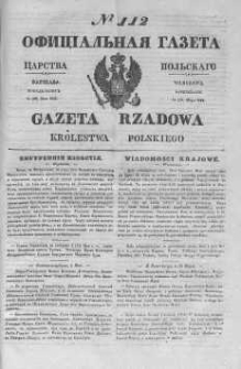 Gazeta Rządowa Królestwa Polskiego 1845 II, No 112