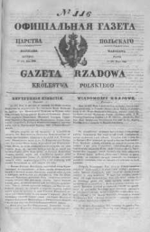 Gazeta Rządowa Królestwa Polskiego 1845 II, No 116
