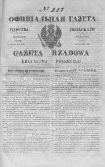Gazeta Rządowa Królestwa Polskiego 1845 II, No 117