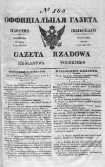 Gazeta Rządowa Królestwa Polskiego 1841 II, No 105