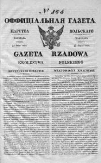Gazeta Rządowa Królestwa Polskiego 1839 III, No 165