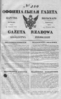 Gazeta Rządowa Królestwa Polskiego 1839 III, No 180