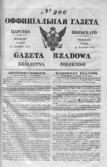 Gazeta Rządowa Królestwa Polskiego 1839 III, No 206