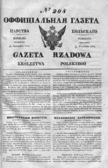 Gazeta Rządowa Królestwa Polskiego 1839 III, No 208
