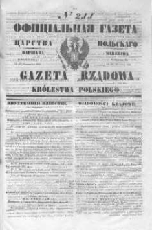 Gazeta Rządowa Królestwa Polskiego 1846 III, No 211