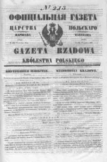 Gazeta Rządowa Królestwa Polskiego 1846 III, No 213