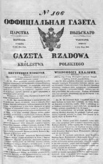 Gazeta Rządowa Królestwa Polskiego 1841 II, No 106