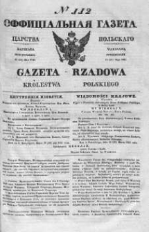 Gazeta Rządowa Królestwa Polskiego 1841 II, No 112