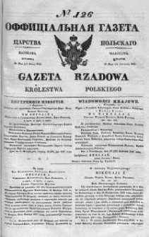 Gazeta Rządowa Królestwa Polskiego 1841 II, No 126