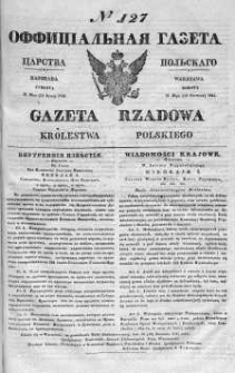 Gazeta Rządowa Królestwa Polskiego 1841 II, No 127