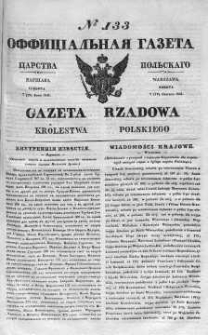 Gazeta Rządowa Królestwa Polskiego 1841 II, No 133