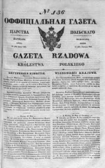 Gazeta Rządowa Królestwa Polskiego 1841 II, No 136