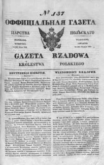 Gazeta Rządowa Królestwa Polskiego 1841 II, No 137