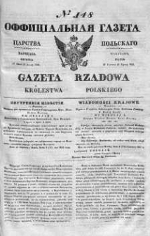 Gazeta Rządowa Królestwa Polskiego 1841 III, No 148