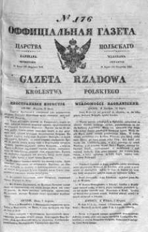 Gazeta Rządowa Królestwa Polskiego 1841 III, No 176