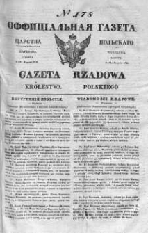 Gazeta Rządowa Królestwa Polskiego 1841 III, No 178