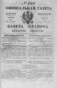 Gazeta Rządowa Królestwa Polskiego 1845 II, No 126