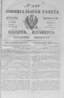 Gazeta Rządowa Królestwa Polskiego 1845 II, No 136