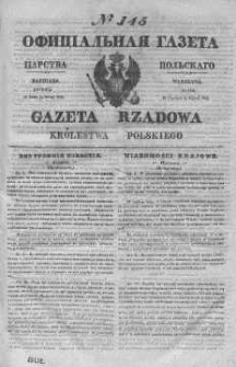 Gazeta Rządowa Królestwa Polskiego 1845 III, No 145