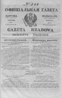 Gazeta Rządowa Królestwa Polskiego 1845 III, No 148