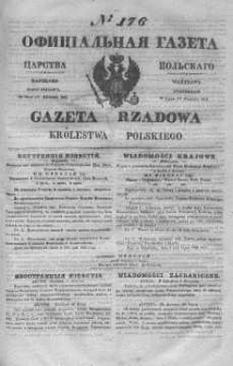 Gazeta Rządowa Królestwa Polskiego 1845 III, No 176