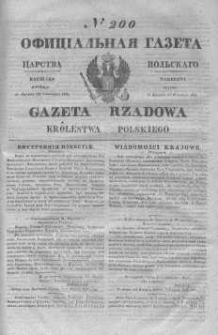 Gazeta Rządowa Królestwa Polskiego 1845 III, No 200