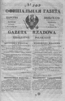 Gazeta Rządowa Królestwa Polskiego 1845 III, No 209