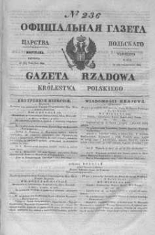 Gazeta Rządowa Królestwa Polskiego 1845 IV, No 236