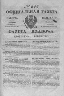 Gazeta Rządowa Królestwa Polskiego 1845 IV, No 243