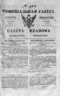 Gazeta Rządowa Królestwa Polskiego 1841 III, No 189