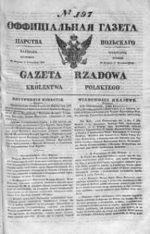 Gazeta Rządowa Królestwa Polskiego 1841 III, No 197