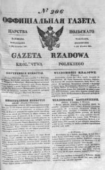 Gazeta Rządowa Królestwa Polskiego 1841 III, No 206