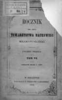 Rocznik Ces. Król. Towarzystwa Naukowego Krakowskiego 1862, T.29