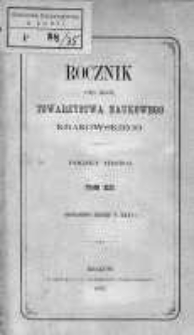 Rocznik Ces. Król. Towarzystwa Naukowego Krakowskiego 1867, T.35